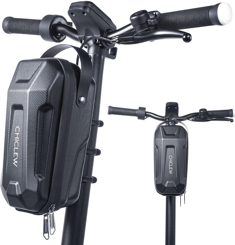 CHICLEW 3L Large Scooter Bag with Handle, Portable Electric Scooter Storage Bag, Waterproof XL Handlebar Pouch Bag for Scooters, Bikes, Segway Niu, with Small Coded Lock & Screw Fixation Design - Image 1